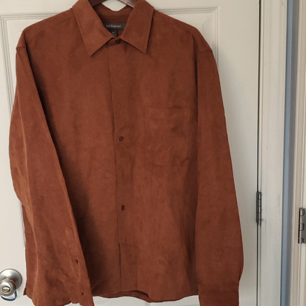 Men's Croft & Barrow Faux Suede Shirt